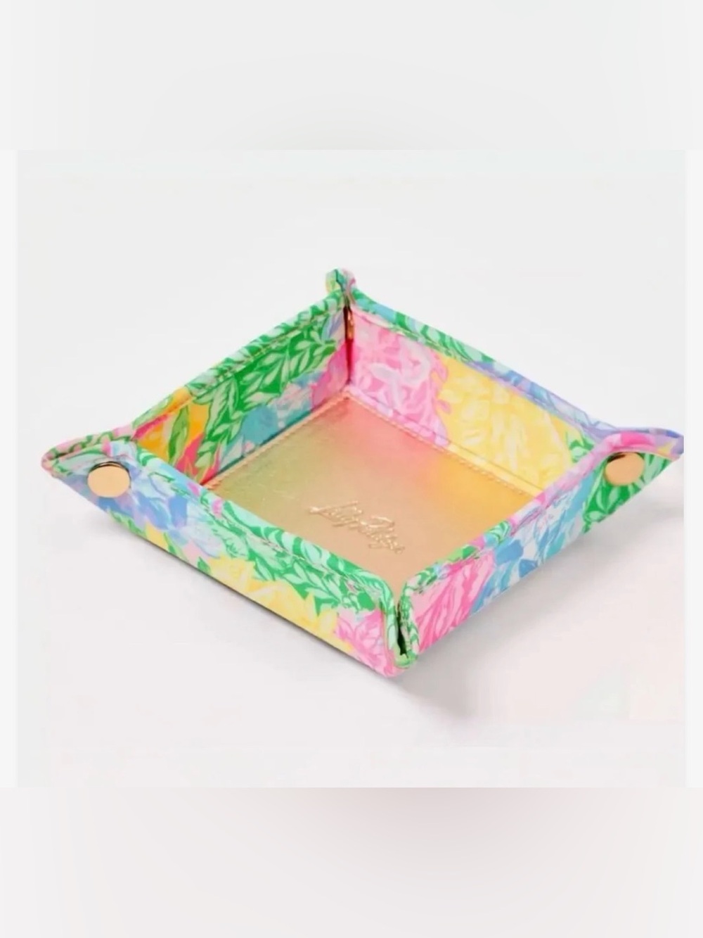 NEW Lilly Pulitzer catch all trinket tray GWP catchall jewelry delight patch